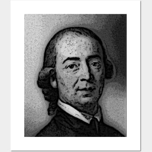 Johann Gottfried Herder Black And White Portrait | Johann Gottfried Herder Artwork 2 Posters and Art